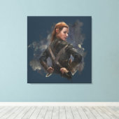 TAURIEL™-schets Canvas Afdruk (Insitu (Houten vloer))