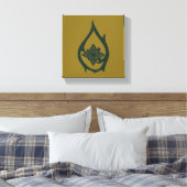 TAURIEL™-valsymbool Canvas Afdruk (Insitu (Slaapkamer))