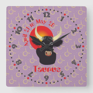 Taurus 21 april tot 20 mei wandklokken