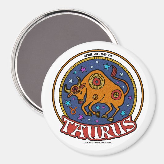 Taurus 3 inch Ronde magneet (Voorkant / Achterkant)