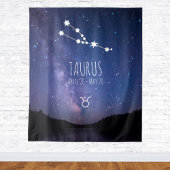 Taurus | Aangepaste astrologie Tapestry Wandkleed