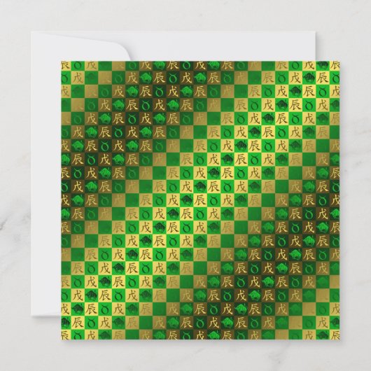 Taurus & Aarde Draak Kaart (Achterkant)