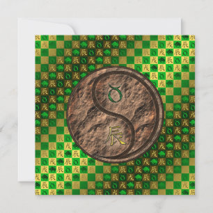 Taurus & Aarde Draak Kaart