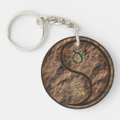 Taurus & Aarde Draak Sleutelhanger (Voorkant)