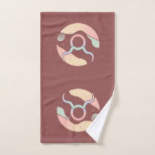 TAURUS, abstract ontwerp van het sterrenbeeld, Bad Handdoek (Handdoek)