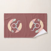 TAURUS, abstract ontwerp van het sterrenbeeld, Bad Handdoek (Handdoek)