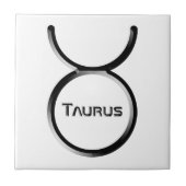 TAURUS, abstract ontwerp van het sterrenbeeld, Tegeltje (Voorkant)
