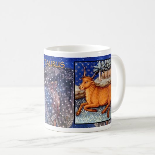 Taurus Ancient Zodiac Sign Astrology Coffee Cup Koffiemok (Voorkant rechts)