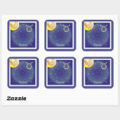 Taurus April 21 to May 20 Aufkleber Vierkante Sticker (Vel)