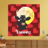 Taurus April 21 to May 20 Canvas Afdruk (Insitu (Woonkamer))