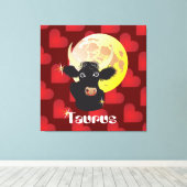 Taurus April 21 to May 20 Canvas Afdruk (Insitu (Houten vloer))
