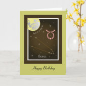 Taurus April 21 to May 20 Karte Kaart (Gele Bloem)