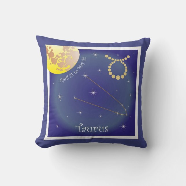 Taurus April 21 to May 20 Kissen Kussen (Voorkant)