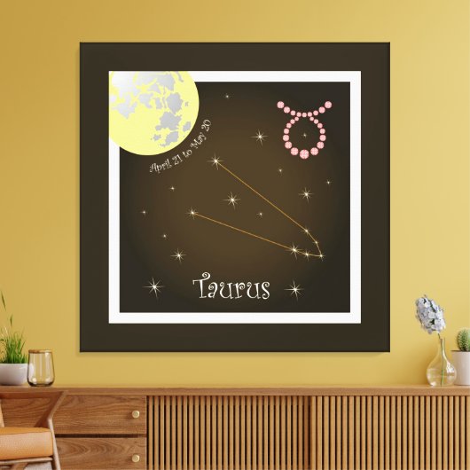 Taurus April 21 to May 20 Leinwand Canvas Afdruk (Insitu (Woonkamer))