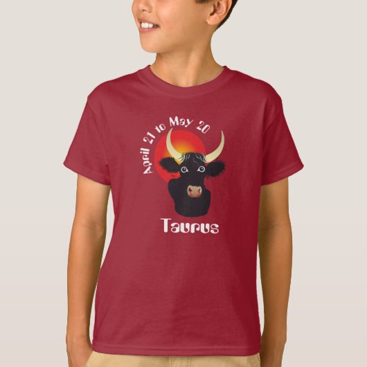 Taurus April 21 to May 20 T-shirt (Voorkant)