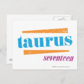 Taurus Aqua Briefkaart (Voorkant / Achterkant)