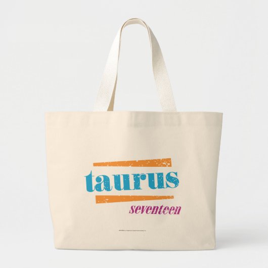 Taurus Aqua Grote Tote Bag (Voorkant)