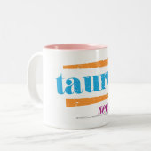 Taurus Aqua Tweekleurige Koffiemok (Voorkant links)