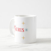 Taurus Astrological Sign Coffee Mok (Voorkant links)