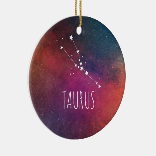 Taurus Astrologie Keramisch Ornament (Rechts)