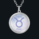 Taurus Astrologie Sign Speciaal Paars Zilver Vergulden Ketting<br><div class="desc">Dit ,  gepersonaliseerde paarse en lavender Taurus ketting kenmerkt je astrologische teken van de Zodiac in een mooie glans zoals de constellaties. Pas dit schattige geschenk met jouw naam in prachtig krullend manuscript voor iemand met een late verjaardag van April of vroege van Mei aan.</div>