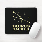 Taurus astrologie sterrenbeeld sterrenbeeld dieren muismat (Met muis)