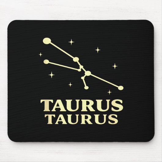 Taurus astrologie sterrenbeeld sterrenbeeld dieren muismat (Voorkant)