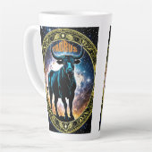 Taurus astrologie teken latte mok (Linkerhoek)