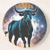 Taurus astrologie teken zandsteen onderzetter (Voorkant)