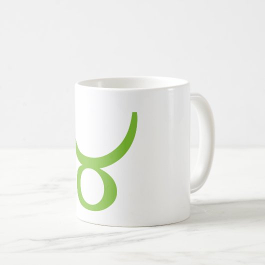 Taurus Astrologisch Symbool, Zodiac-Mok Koffiemok (Voorkant rechts)