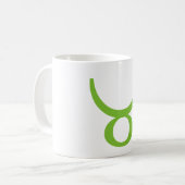 Taurus Astrologisch Symbool, Zodiac-Mok Koffiemok (Voorkant links)