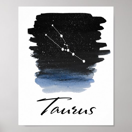 Taurus Astrologisch teken Poster (Voorkant)