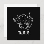 Taurus Astrology Birthday Gift Zodiac Signs Kaart (Voorkant / Achterkant)