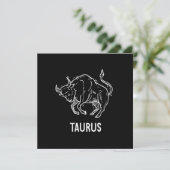 Taurus Astrology Birthday Gift Zodiac Signs Kaart (Staand voorkant)