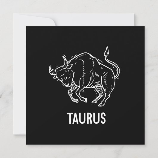 Taurus Astrology Birthday Gift Zodiac Signs Kaart (Voorkant)