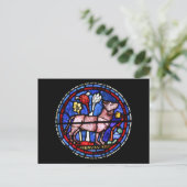 Taurus Astrology Glas in lood Windows Briefkaart (Staand voorkant)