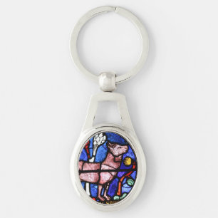 Taurus Astrology Glas in lood Windows Sleutelhange Sleutelhanger