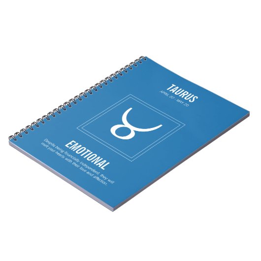 Taurus Astrology Sign Notitieboek (Linkerzijde)