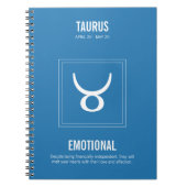 Taurus Astrology Sign Notitieboek (Voorkant)