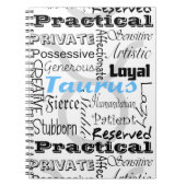 Taurus Astrology Zodiac Horoscope Collage Notitieboek (Voorkant)