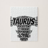 Taurus Astrology Zodiac Sign Word Cloud Legpuzzel (Verticaal)