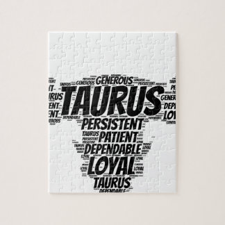 Taurus Astrology Zodiac Sign Word Cloud Legpuzzel
