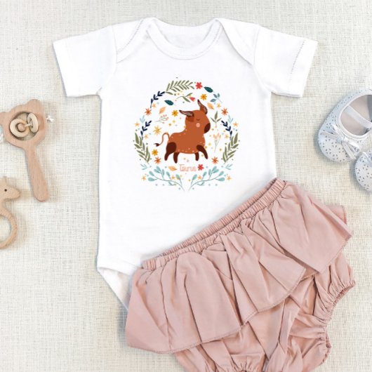 Taurus Baby - Schattig & Koppig - Zodiac Kleding Romper