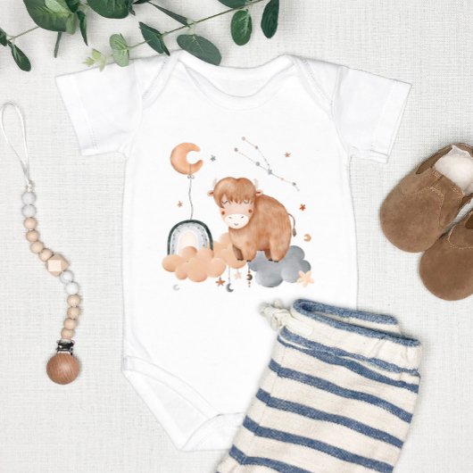 Taurus Baby: Tiny Bull's Celestial Personalized Romper