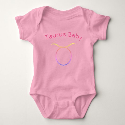 Taurus Baby Zodiac Romper (Voorkant)