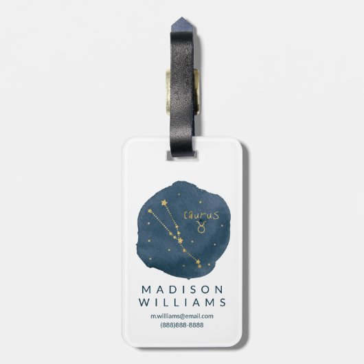 Taurus Bagagelabel (Achterkant verticaal)