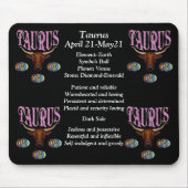 Taurus Birth Sign Zodiac Mouse Pad Muismat (Voorkant)