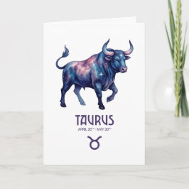 Taurus Birthday Card Feestdagen Kaart
