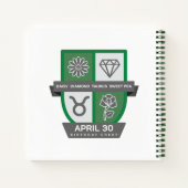 Taurus Birthday Crest™ for April 20-30 Notitieboek (Achterkant)