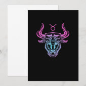 Taurus Birthday Gift Zodiac Sign Costume Kaart (Voorkant / Achterkant)